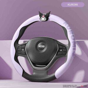 산리오 차량 핸들 커버 자동차 쿠로미 키티 사계절용 차꾸미기 미끄럼 방지