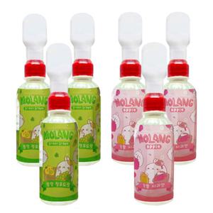 몰랑이 피규어 음료수 청포도맛220ml 3개+사과맛220ml 3개 (총6개)