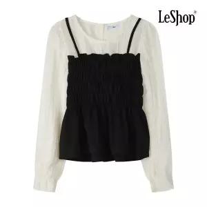 [르샵] BP8BL014A 스모크 레이어드형 블라우스