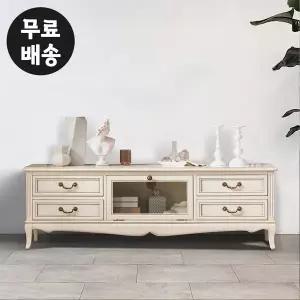 [벤티스가구]베스 마호가니 원목 거실장 엔틱 2단 TV장 미니 북유럽 티비장 TV다이 티비다이