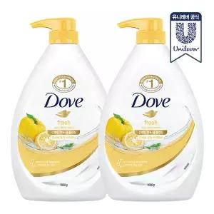 도브 유자 바디워시 1L 2개_