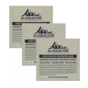 알래스카 큐브 140g 3개 데오우드 퍼퓸 샤워바 데오드란트