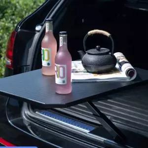 트렁크테이블 차박 캠핑 야외 거치 소형 블랙 선반 상판