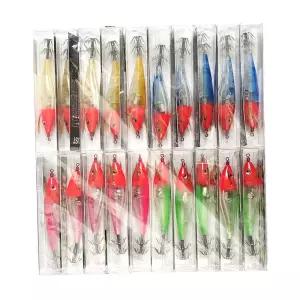 신형 누드 전자에기(20개입) 점멸 수평 에기 쭈꾸미 문어 갑오징어 가지채비 전용 25년형