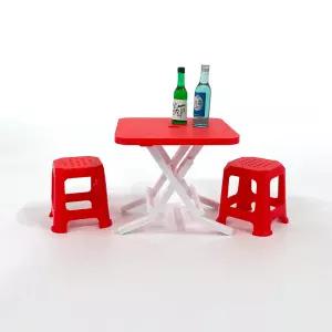 편의점 야외 테이블 의자 미니어처 포장마차 인테리어 꾸미기 장식 소품