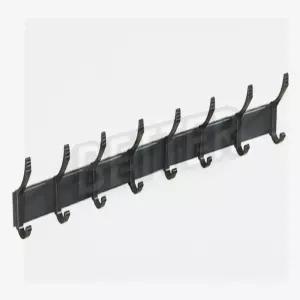 두코 16구 후크 옷걸이(블랙) 훅걸이 벽고정걸이
