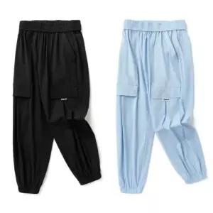 아동용 남아 여아 봄 여름 중대형 루즈핏 롱팬츠