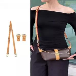 오늘루이비통 호환 포쉐트 미아 숄더 스트랩 크로스 소가죽 가방끈 마모방지 세트 리폼