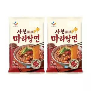 [신세계라이브쇼핑]CJ 사천 마라탕면 (2인) 434g x2개