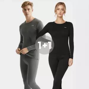 [10분러시] 1+1 남녀공용 기모발열내의 상하set 총2벌