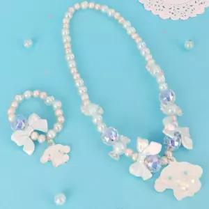 마켓다인A 시나모롤 리본 목걸이팔찌 초등학생악세사리