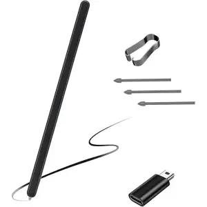 삼성 갤럭시 Z 폴드 5 5G S펜용 S펜 에디션 슬림 스타일러스 EJ-PF946BBEGWW 어댑터 포함 + 무료 펜촉 3개