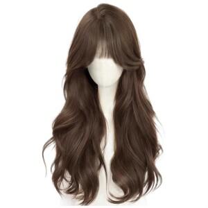 큐엔유 자연러운 여성 웨이브 패션가발 여신 긴머리 롱 통가발