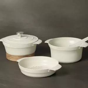 독일 콕스타 아델라 멀티 냄비 4종 세트 세라믹 편수 양수 전골 수납 인덕션 겸용 냄비