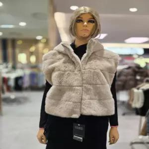 [에고이스트] 페이크 퍼 후디집업 베스트  ER4BX-002