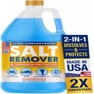 [1갤런] 농축 소금 제거기 + 부식 방지 - 미국산 보트 자동차 해양 엔진 및 아웃보드 모터 플러시에