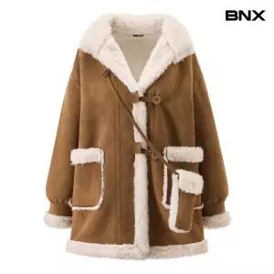 [BNX]시어링 양털 무스탕 가방 세트 자켓 (BX4JK025L0)