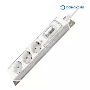 동양 애니탭 알루미늄 고용량 멀티탭 20A 3구 1.5m/누전/차단/과부하/에어컨/전용/고전력/고전압/스위치