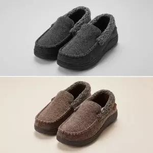 디어폼즈 남성 클로그 남자 남학생 겨울 보온 신발 실내외 겸용 메모리폼 털신발 코스트코