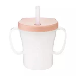 에디슨 베이비 흘림방지 빨대컵 유아빨대컵 물통 물컵 -핑크