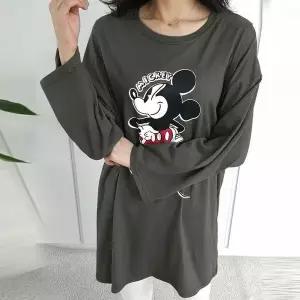 [보리보리/보리맘]순면 100% 프린팅 긴팔 수유티셔츠 봄 가을 수유복 ID98