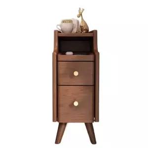 고급 원목 틈새 수납 사이드 거실 선반 협탁 제품 침실 좁은 침실 서랍 침대 2단 침대 초소형 수납장 20cm