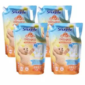 스너글 고농축 섬유유연제 실내건조 허거블 선샤인 리필 2.6L X4개