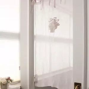 [꼬떼따블] 2025-108 파니에 플로랄 핑크 숏 커튼