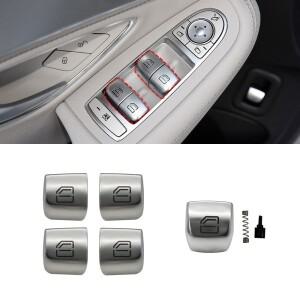 자동차 파워 윈도우 스위치 버튼 커버 캡 Konb 교체 메르세데스 벤츠 C GLC 클래스 W205 C180 C200 GLC260