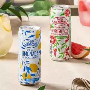 돈시몬 스파클링/무탄산 리얼 착즙 에이드 레몬 자몽 330ml 12입 / 1.5L 6입 구성