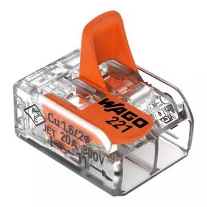 와고 221-412 레버 전선 커넥터 2P 100개