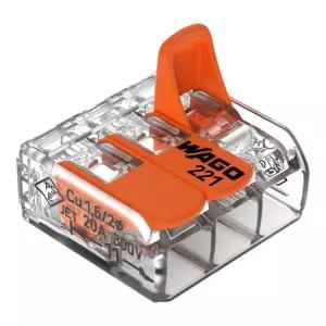 와고 221-413 레버 전선 커넥터 3P 50개