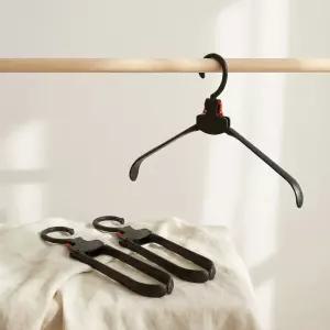 [DAMDA] 접이식 옷걸이 고정형/회전형 5p, 10p, 15p 어깨뿔 방지 다용도 옷걸이 폴딩 헹거