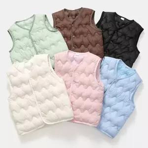 [퍼니메이커]물결캔디 누빔 아동 경량패딩 조끼 205495 유아동패딩조끼 유아동조끼 유아동겨울조끼