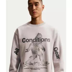 매장정품 NIKE 나이키 ACG 터프 플리스 써마 핏 풀오버 크루넥 스?셔츠 M - 칼리지 그레이 IF1491-009 108