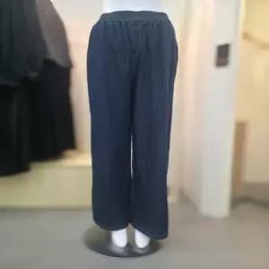 허리밴딩 스트라이프 데님 팬츠 PS7XB3P0_DJ