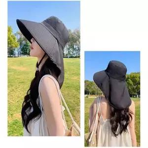 [셀러허브]와이드 플랩캡 썬캡 휴양지모자 여성 여름모자 챙모자 (S43382875)