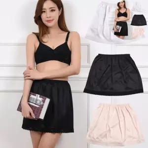 이너치마 (뵈뵈)실크 새틴 부드러운 레이스 속치마