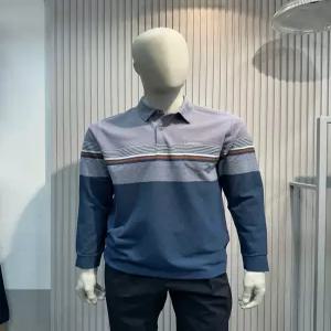 인디안웰메이드 남성 봄여름 마(린넨)혼방 피케조직 긴팔 티셔츠 5 S 1149