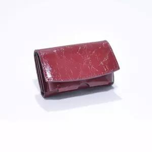 여성 소가죽 에나멜 삼단지갑 스마트키수납 반지갑 카드지갑