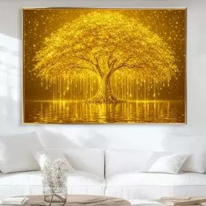 황금 돈나무 돈 들어오는 그림 집들이 개업 선물 거실 인테리어 액자 환상의 금전수