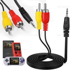 GB300/SF2000/FC 게임 콘솔호환  와이어 AV 케이블 9.84ft/3M 오디오 비디오 컴포지트 3 RCA 구리 악세사리
