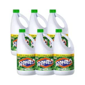 유한락스 후레쉬 2L 6개 /락스 표백제 소독제 살균제