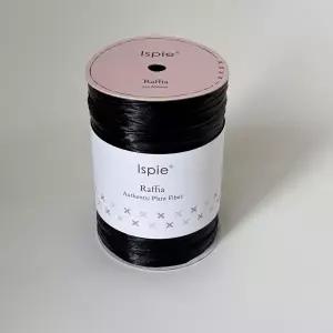 종이 정품 레이온 라피아 1/4인치가 아닌 코바늘 뜨개질용 ISPIE 실 (블랙 펄)