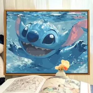 페인팅 스티치 디즈니 그림 캐릭터 diy 명화그리기 색칠하기 유화 키트 세트