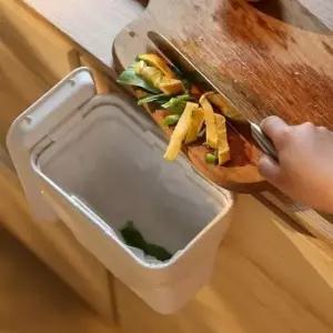 [생활] 주방 싱크대 걸이형 음식물 쓰레기통 아기 기저귀 휴지통 거치대