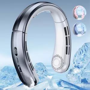 8코어소음감소모터넥밴드선풍기 휴대용선풍기 넥풍기