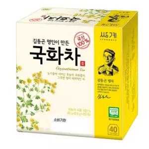 쌍계명차 국화차 40T 티백 티백차/꽃잎차/꽃차/플라워티/플라워차/유기농/탕비실/선물/용/다과과/후식차