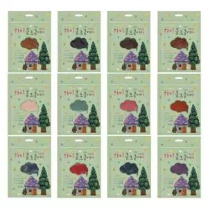 콜크클레이 -12가지 색상 만들기 재료 미술 공예 공작 학습 방과후 DIY 과제