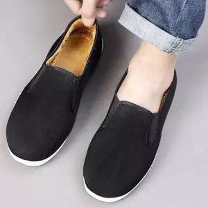 심플 데일리 디자인 털 안감 겨울철 슬립온 남자슬립온 슬립온 남성스니커즈 남성슬립온